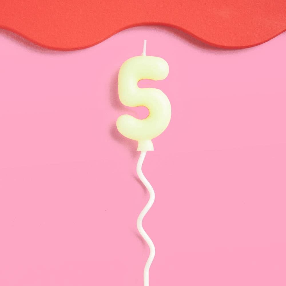 Bubble Candle, Pastel Yellow - #5, Shopsweetluluss