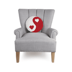 Yin and Yang Hearts Hook Pillow, Shopsweetluluss