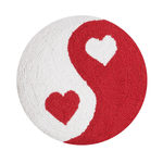Yin and Yang Hearts Hook Pillow, Shopsweetluluss