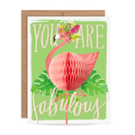 Pop-Up Flamingo - Thank You Card - Shopsweetluluss