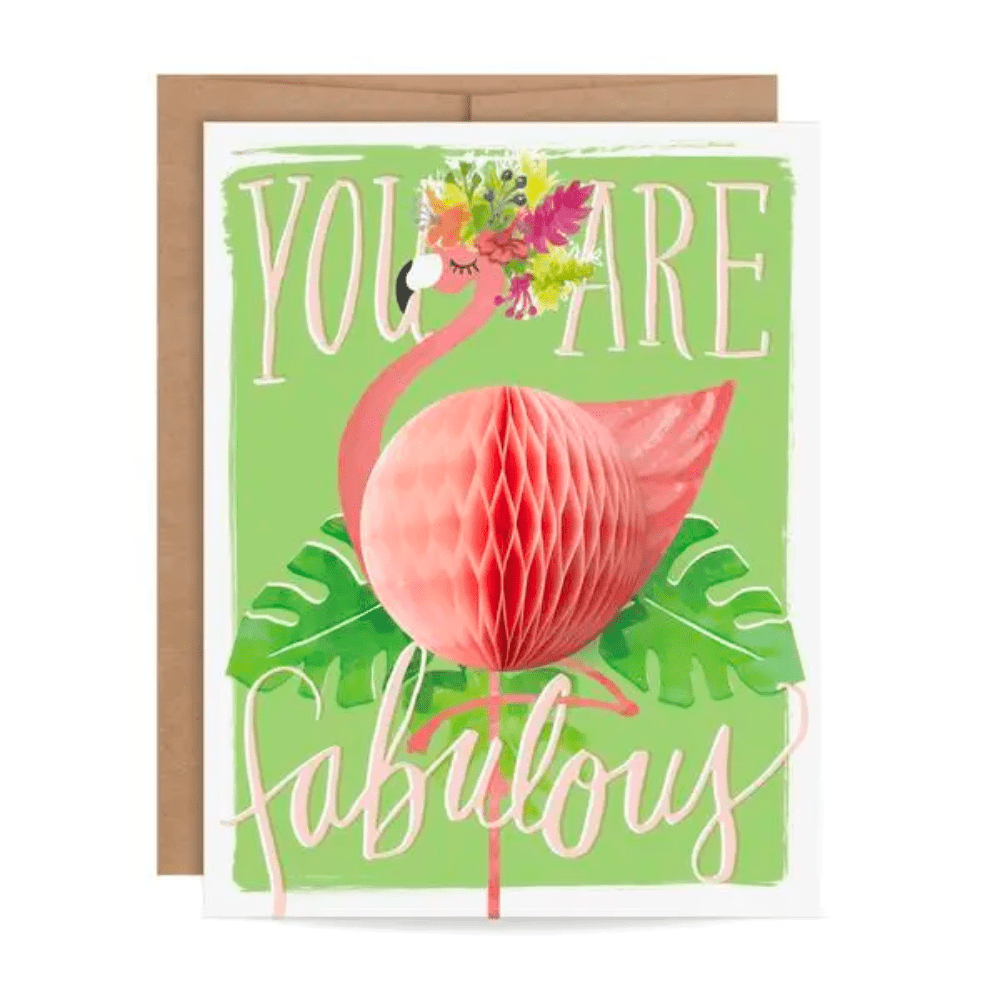 Pop-Up Flamingo - Thank You Card - Shopsweetluluss