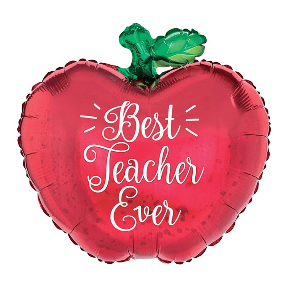 "Best Teacher Ever" Foil Balloon, Shopsweetluluss