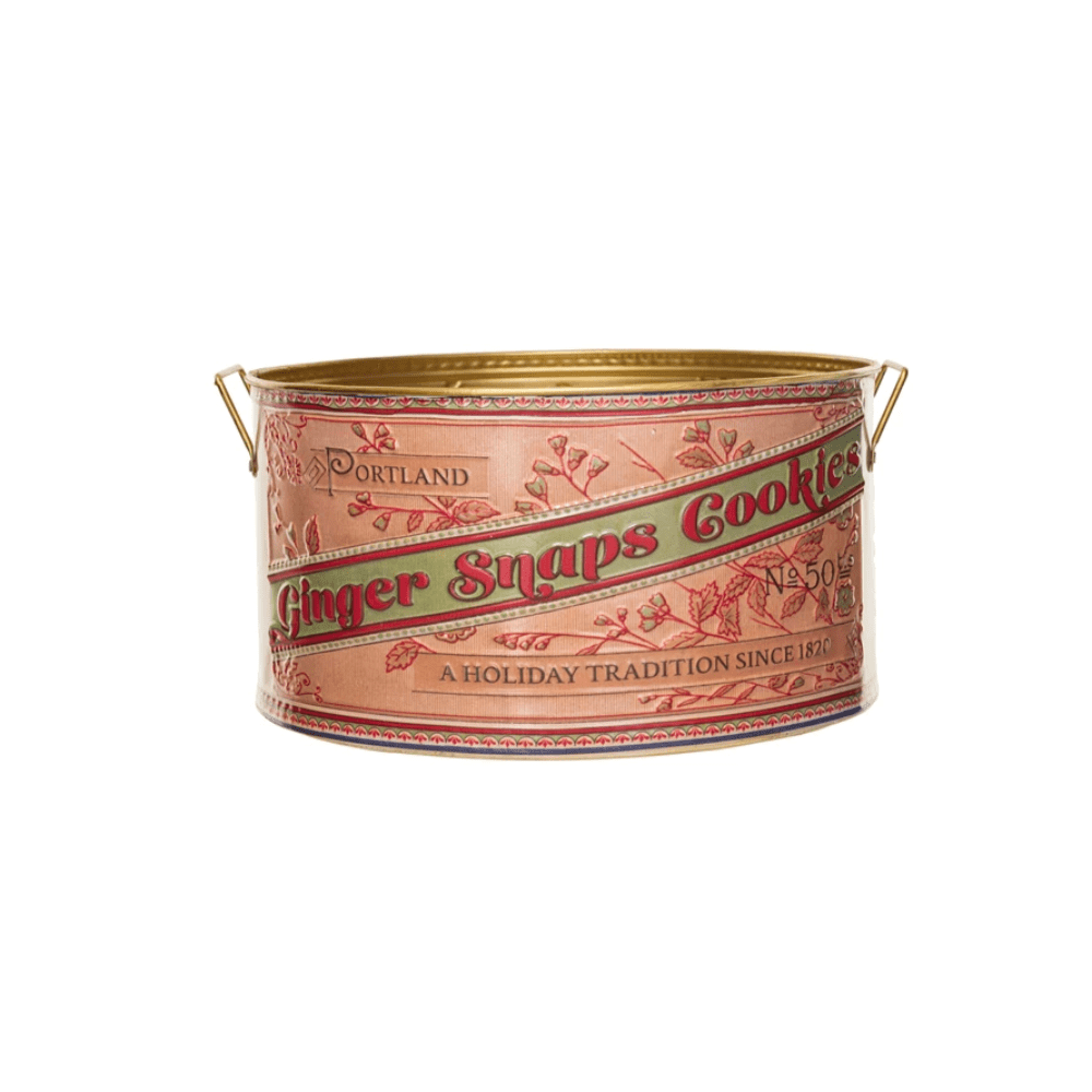 "Ginger Snaps Cookies" Embossed Container, Shopsweetluluss