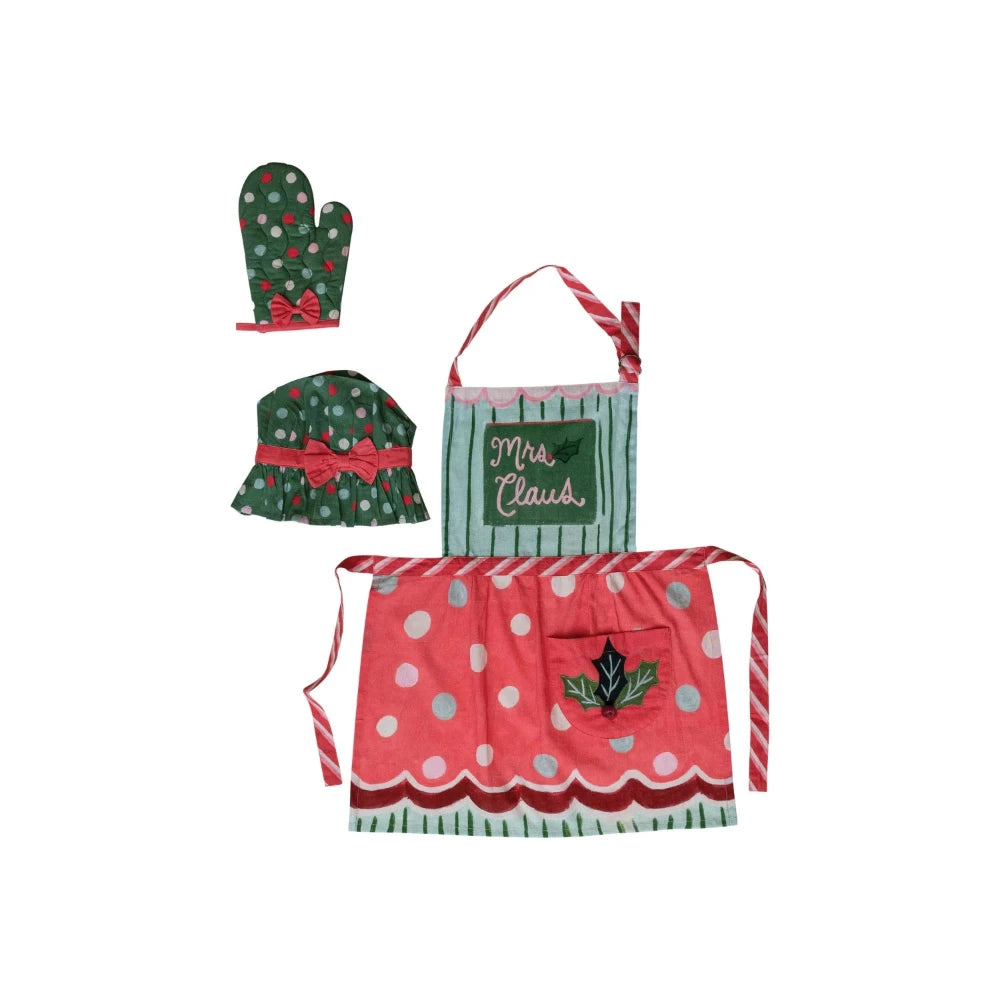 "Mrs Claus" Child Apron Set, Shopsweetluluss