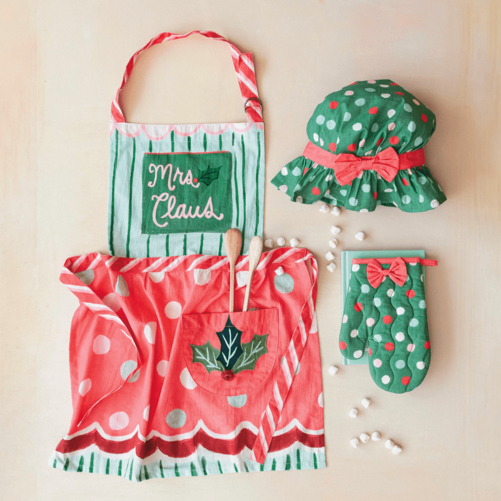 "Mrs Claus" Child Apron Set, Shopsweetluluss