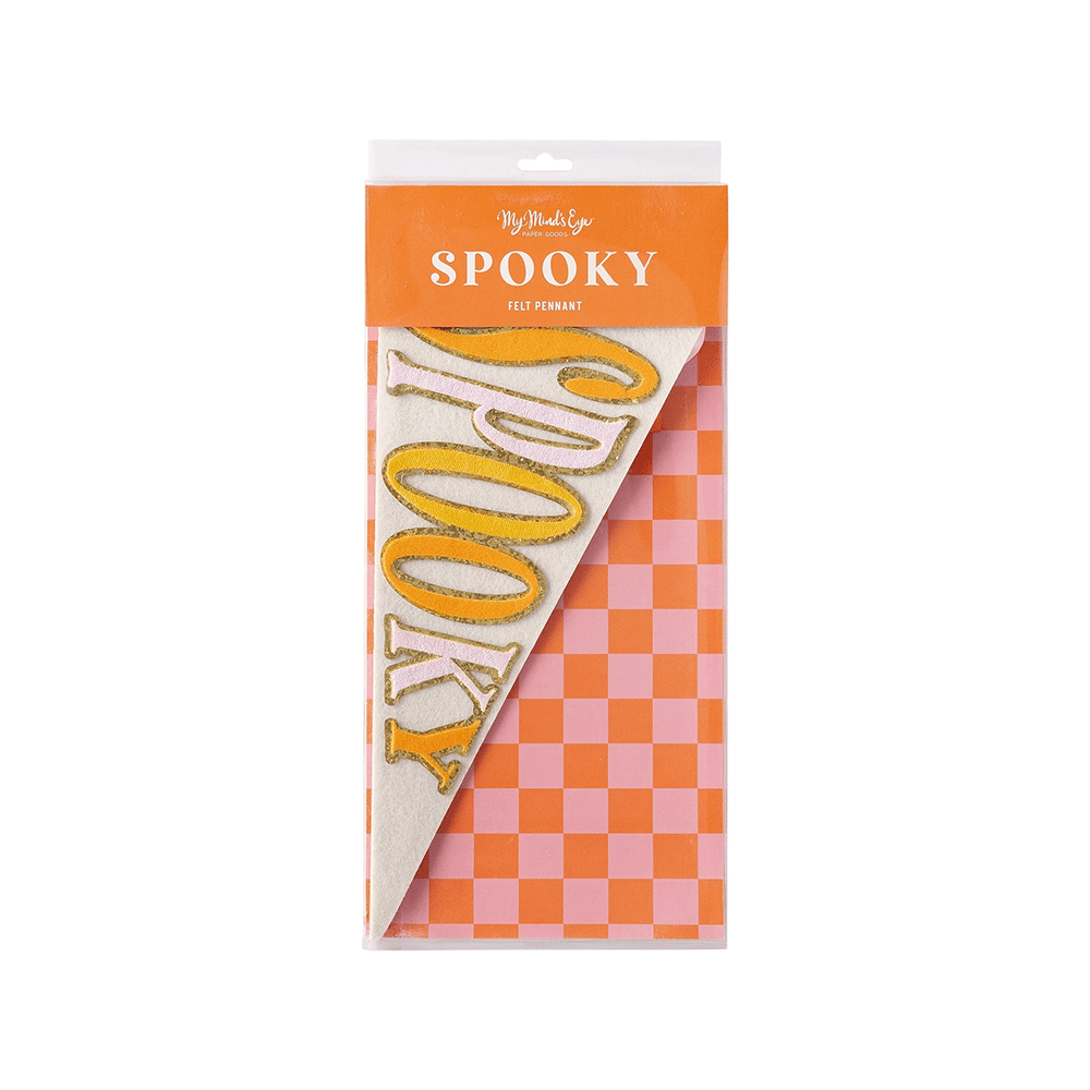 "Spooky" Felt Pennant, Shopsweetluluss