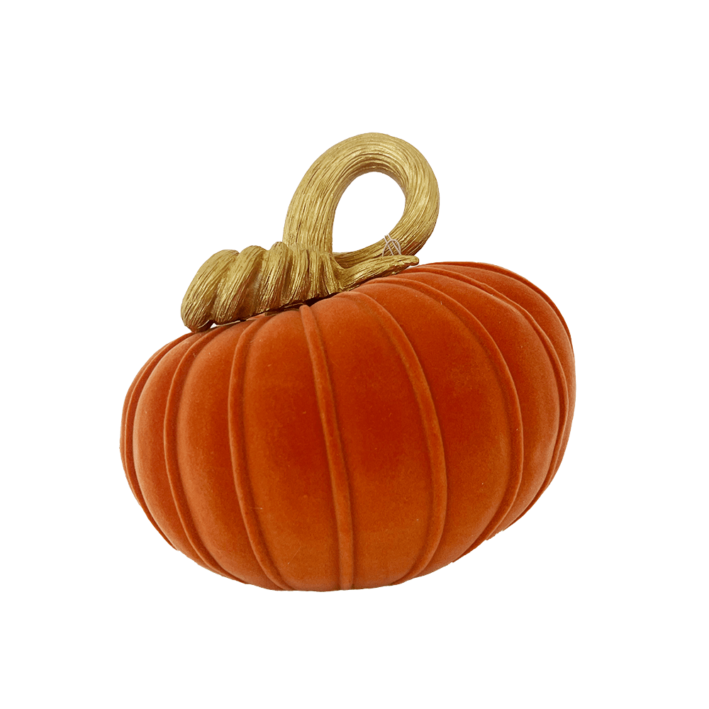 Flocked Curly Stem Pumpkin - 3 Style Options, Shopsweetluluss