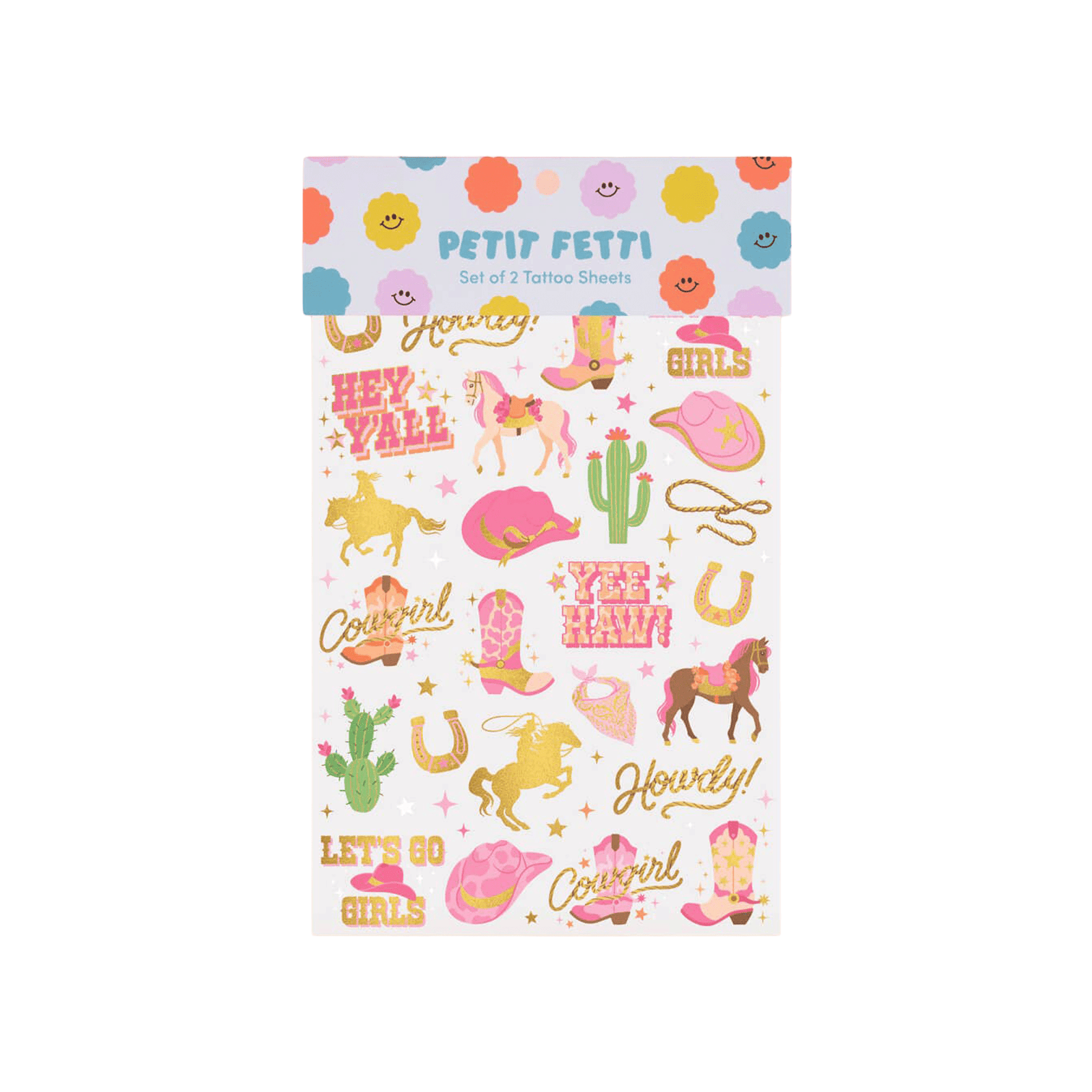 Cowgirl Temporary Tattoos