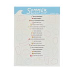 Summer Bucket List & Sticker Set, Shopsweetluluss