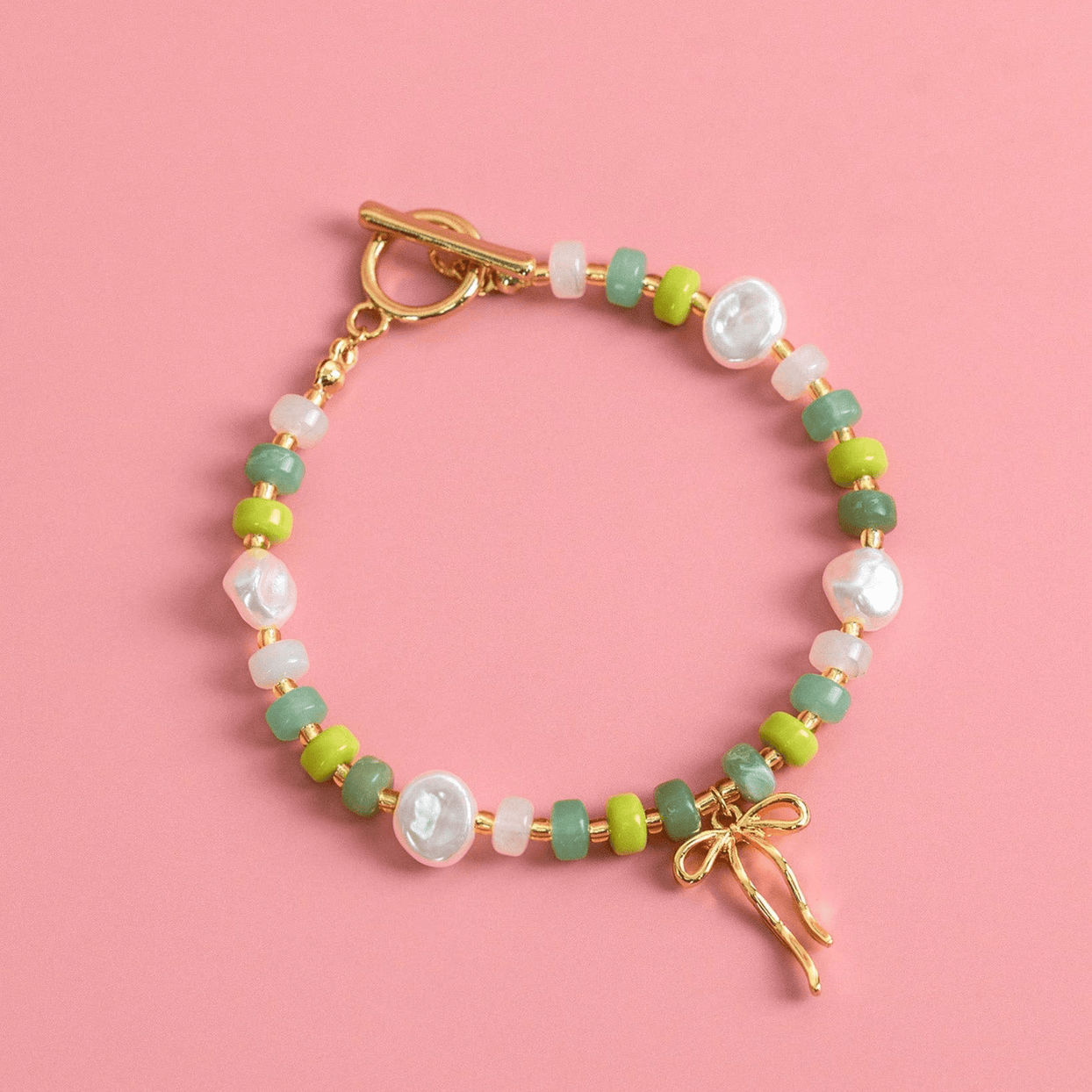 Coquette Bead Pearl Bracelet - 3 Color Options