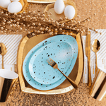 Speckled Robin Egg Dessert Plates