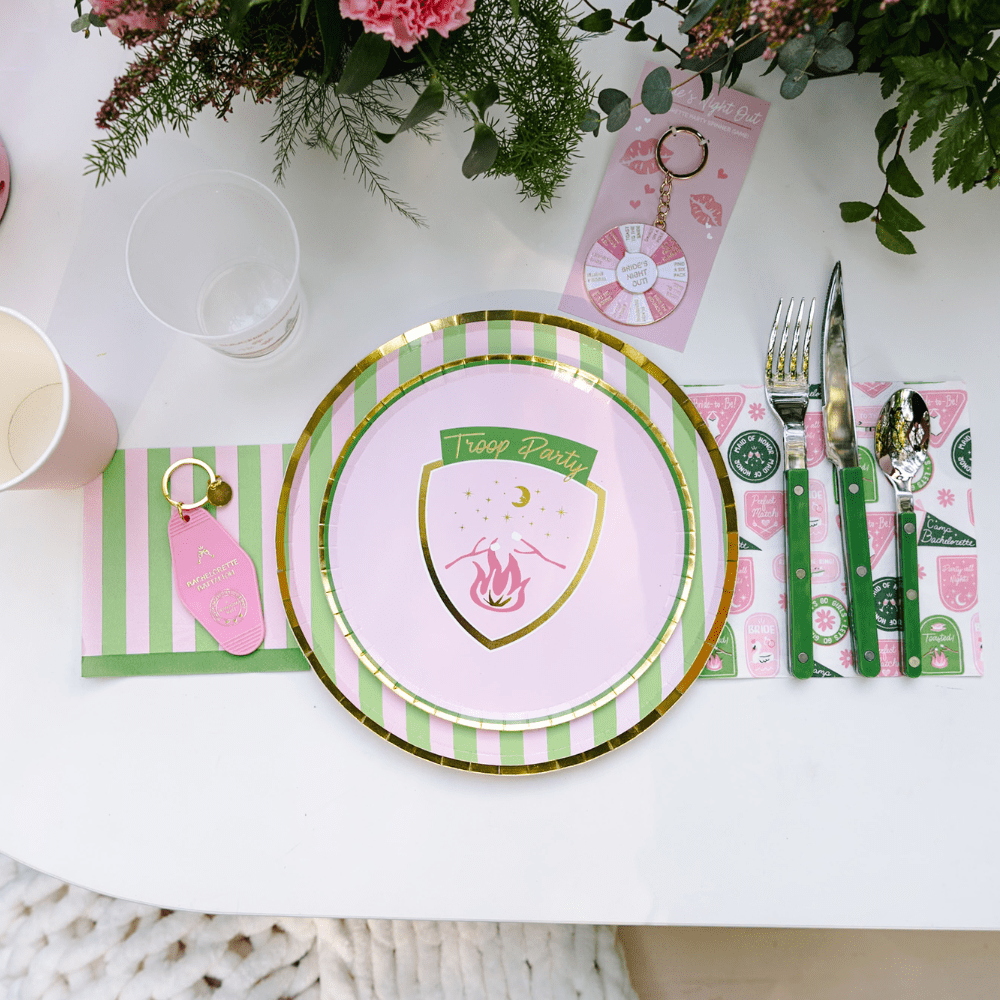 Camp Bachelorette Stripe Cocktail Napkins