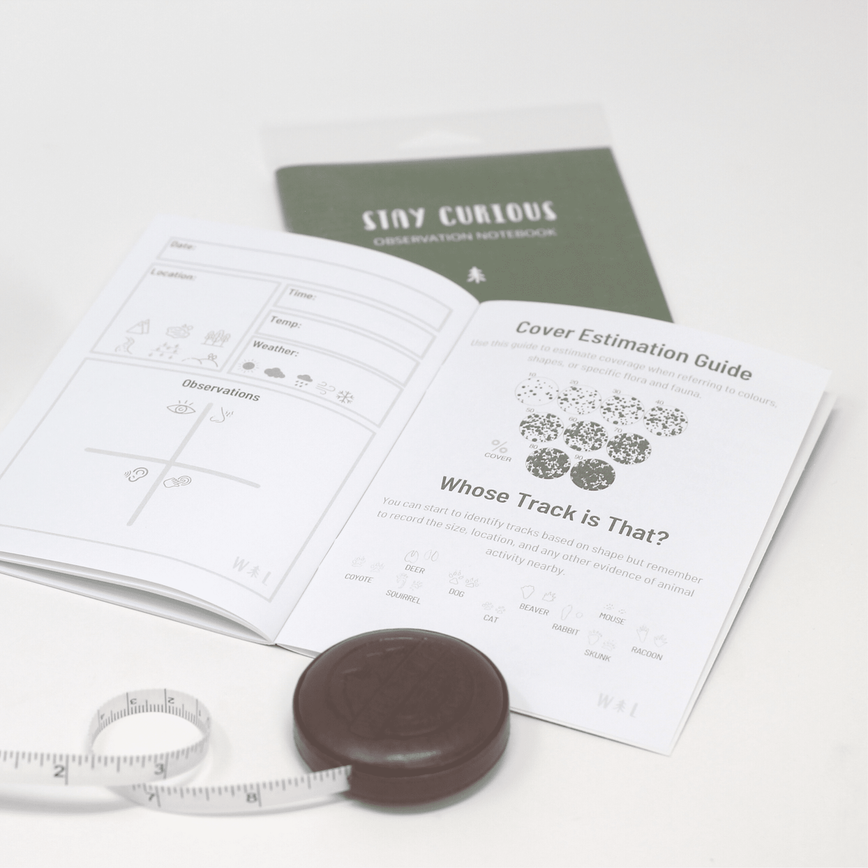 Stay Curious Observation Notebook, Shopsweetluluss