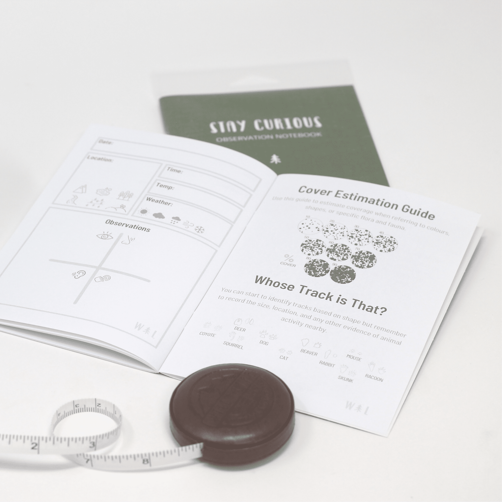 Stay Curious Observation Notebook, Shopsweetluluss