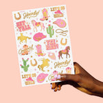 Cowgirl Temporary Tattoos