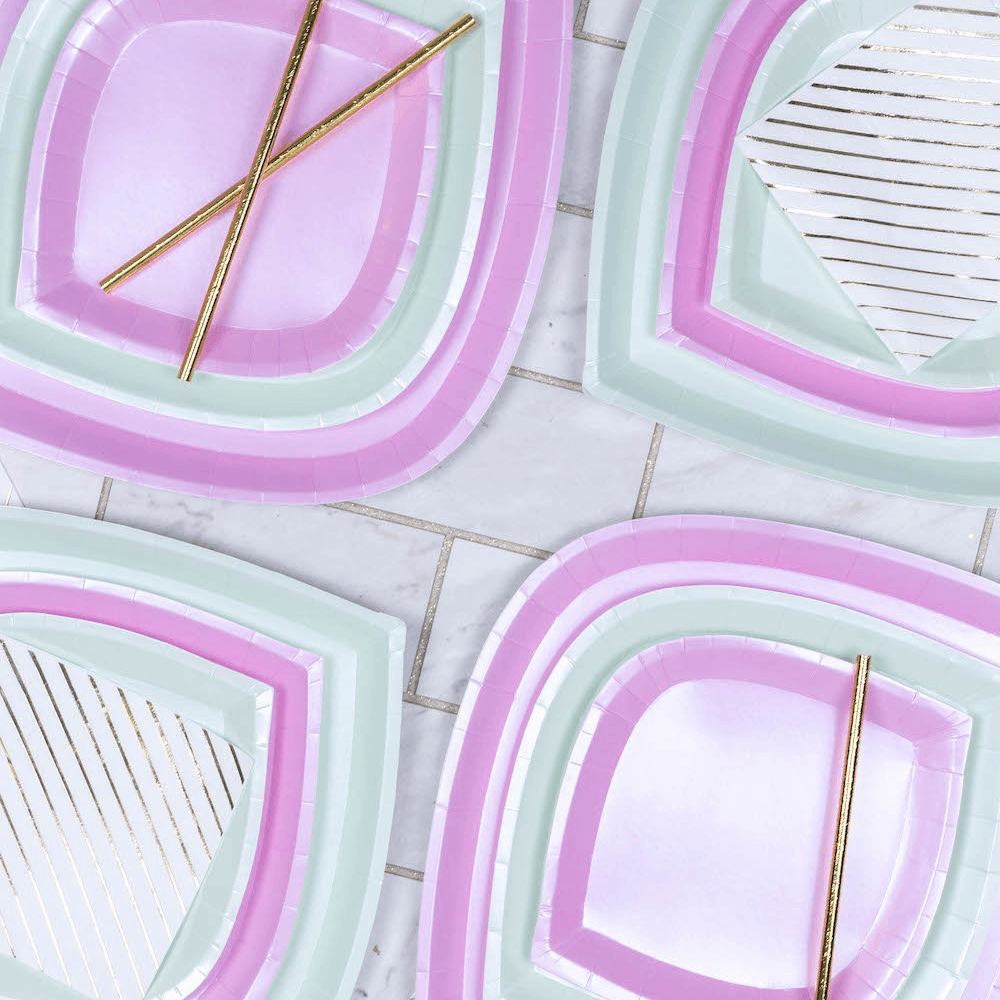 Posh PinkAholic Plates - 3 Size Options