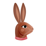Chocolate Bunnies Dinner Plate - Pink