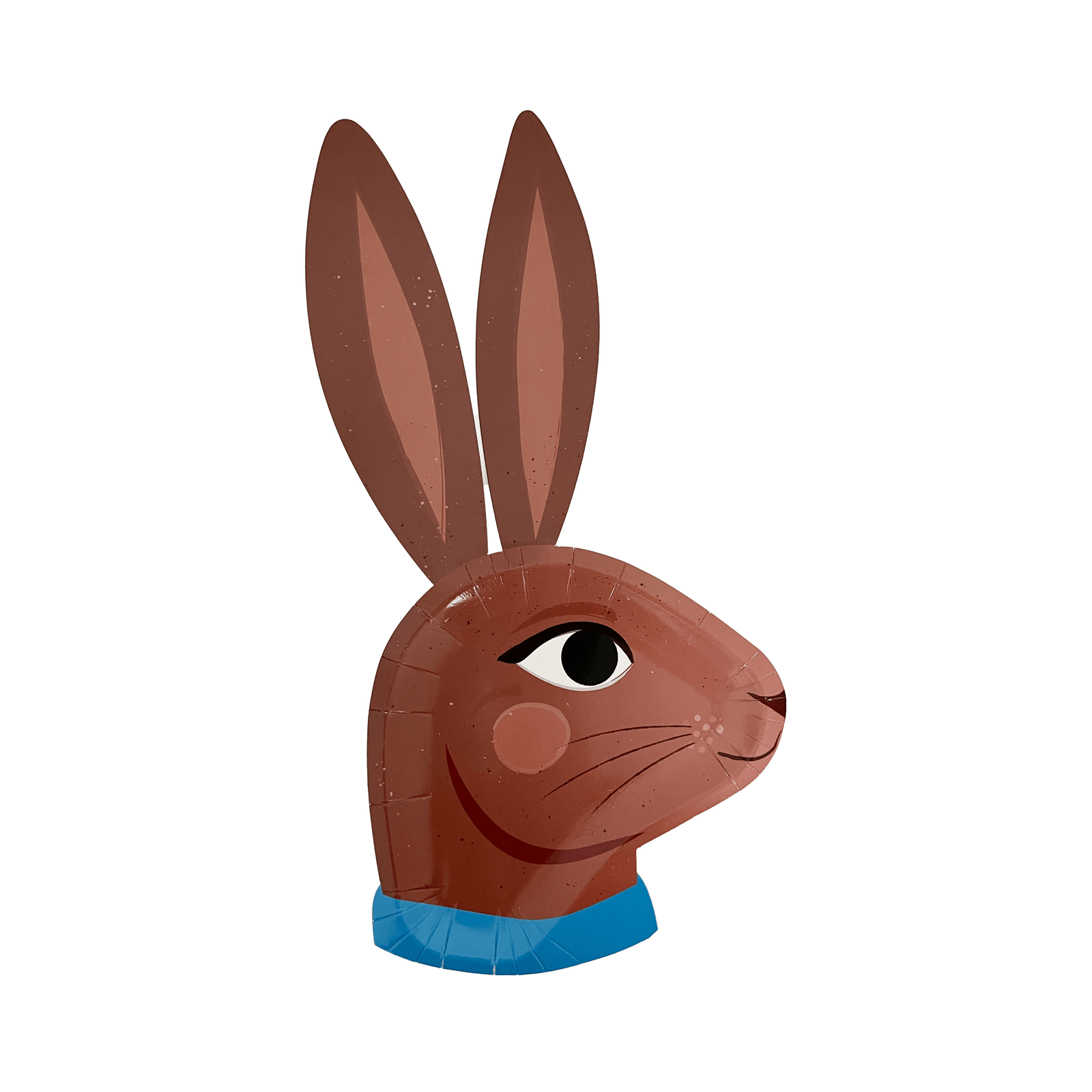 Chocolate Bunnies Dinner Plate - Blue