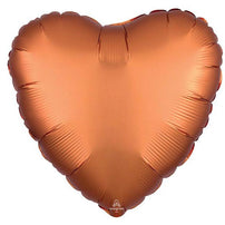 17" Amber Heart Balloon