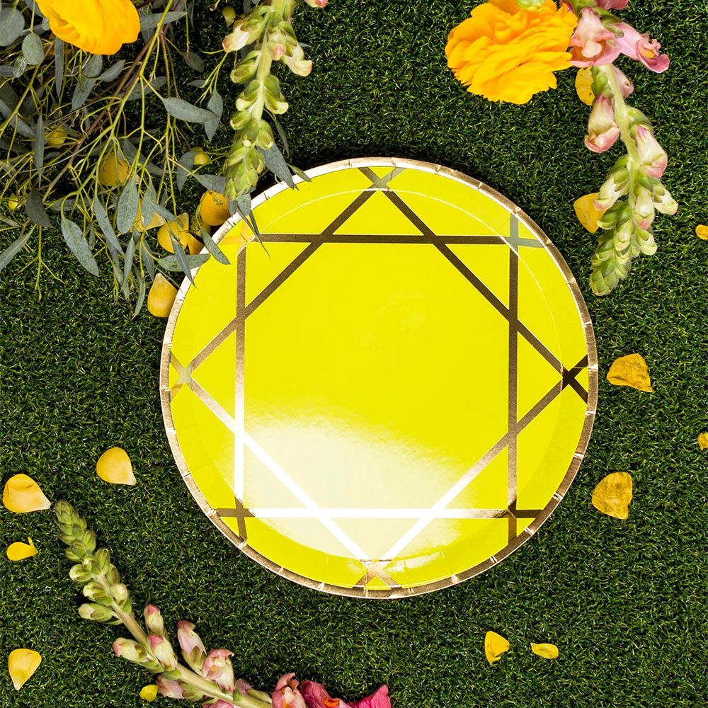 Chartreuse Enchanté Dinner Plates from Jollity & Co