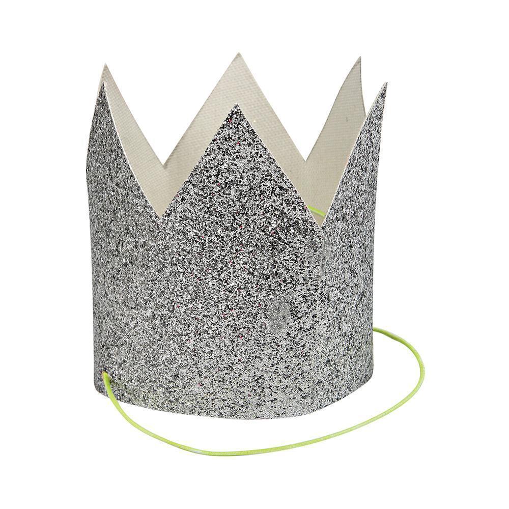 Mini Silver Glittered Crowns, Shopsweetluluss
