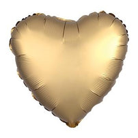 18" Satin Luxe Gold Heart Foil Balloon - Shopsweetluluss