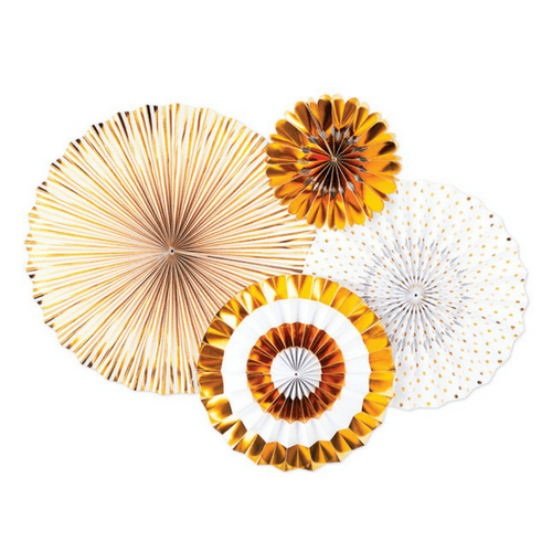 gold rosettes