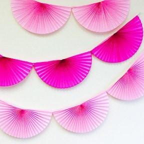 Large Tissue Bunting Garland, Ivory - Shopsweetluluss