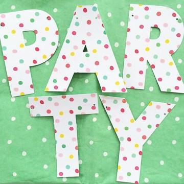 'It's a Party' Garland - Shopsweetluluss
