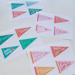 Mini Christmas Flags Printable