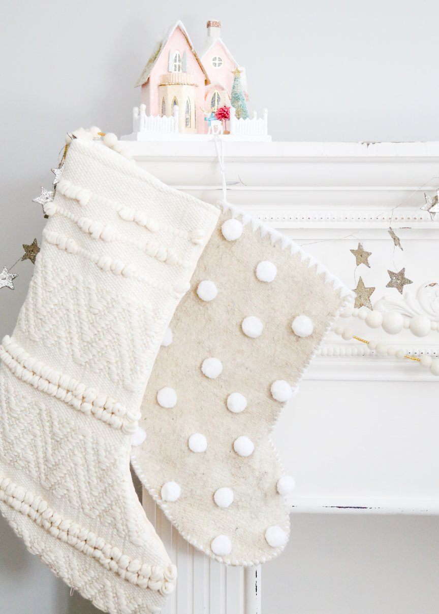 Highlands Pom Pom Christmas Stocking