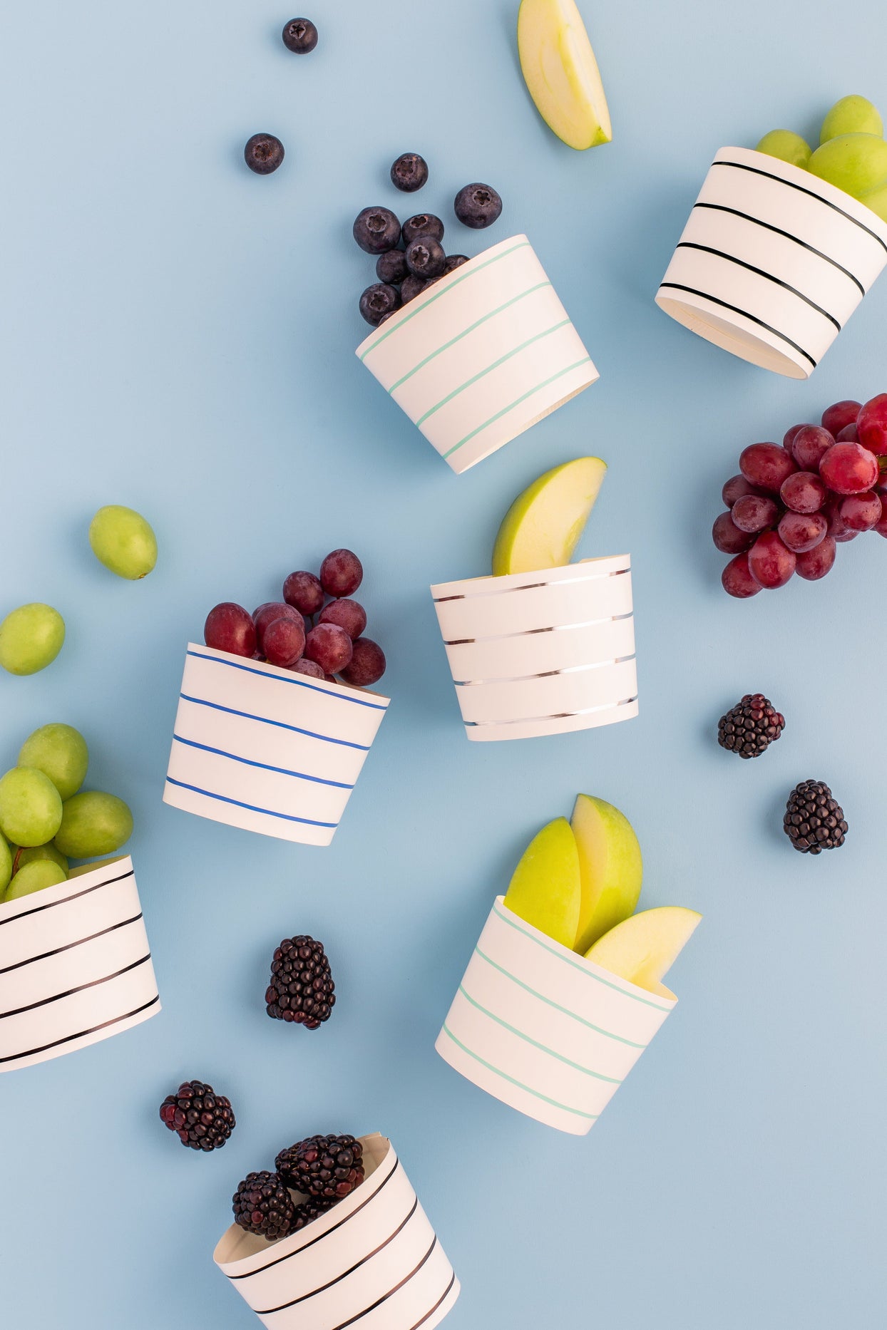 Cool Palette Frenchie Striped Baking Cups