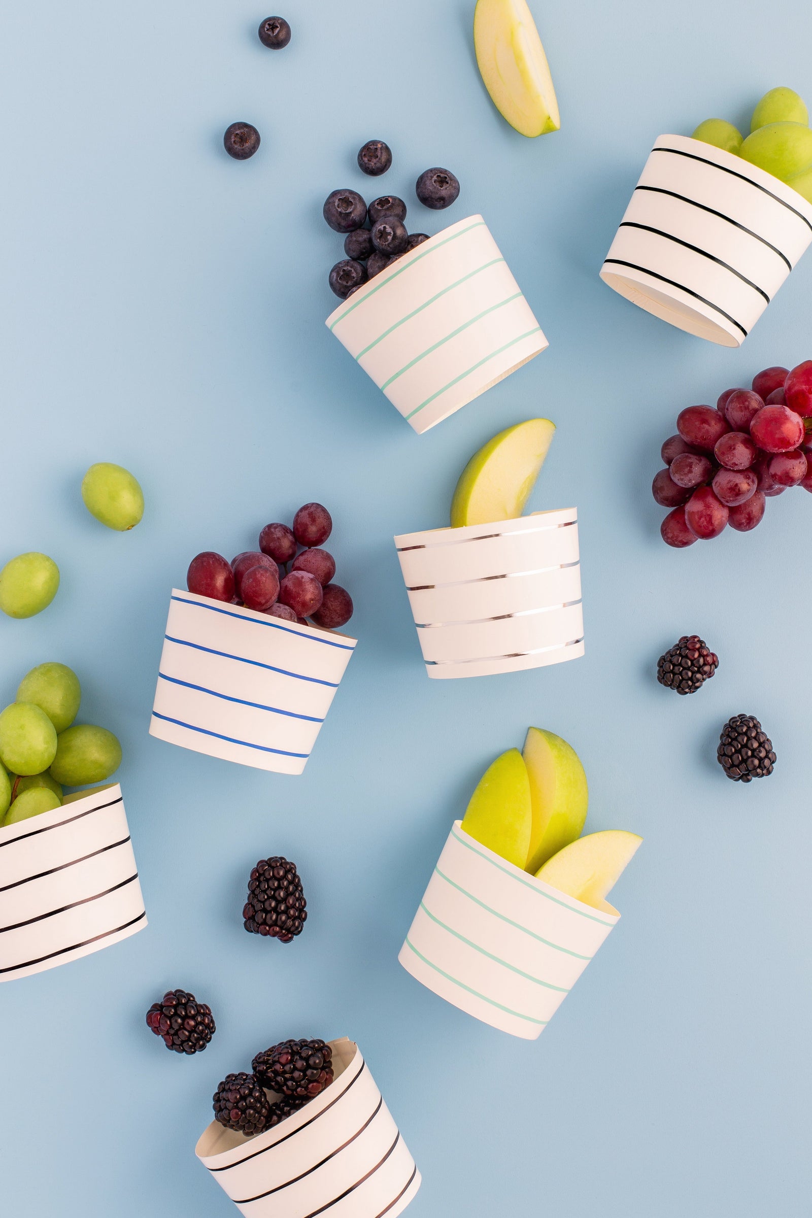 Cool Palette Frenchie Striped Baking Cups