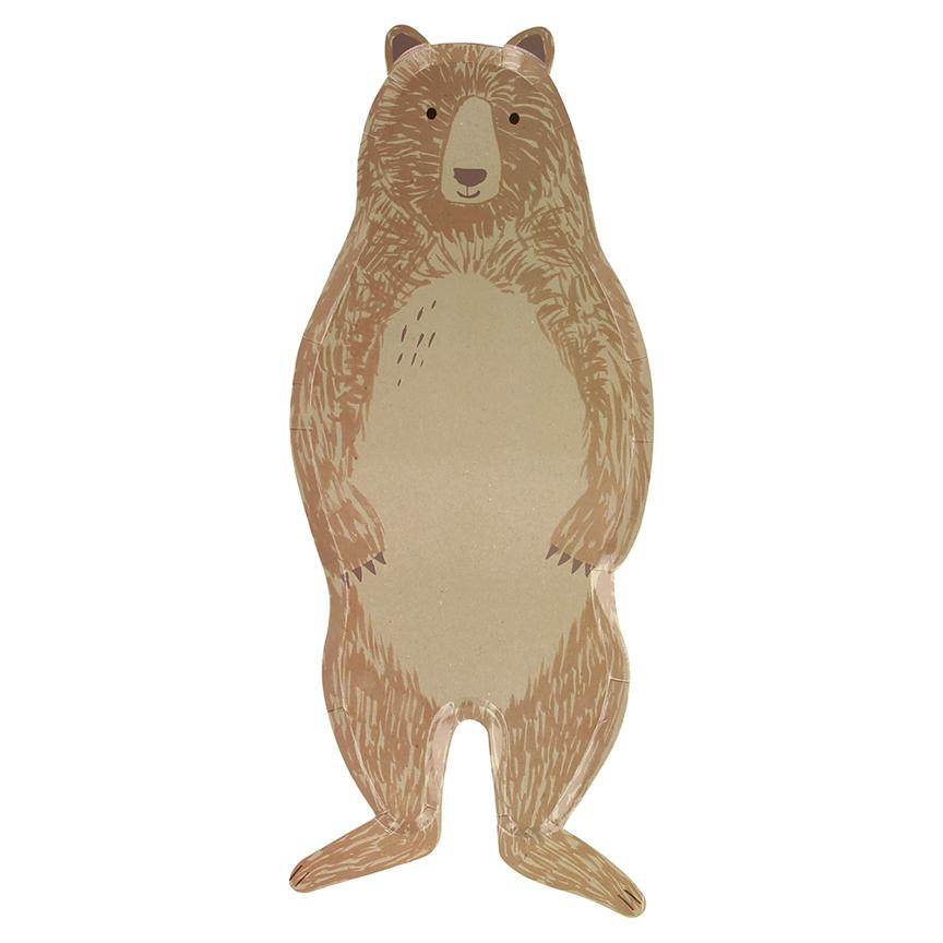 Meri Meri Brown Bear Platters
