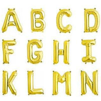 32.5" Gold Foil Letter Balloon available at Shopsweetluluss