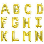 32.5" Gold Foil Letter Balloon available at Shopsweetluluss