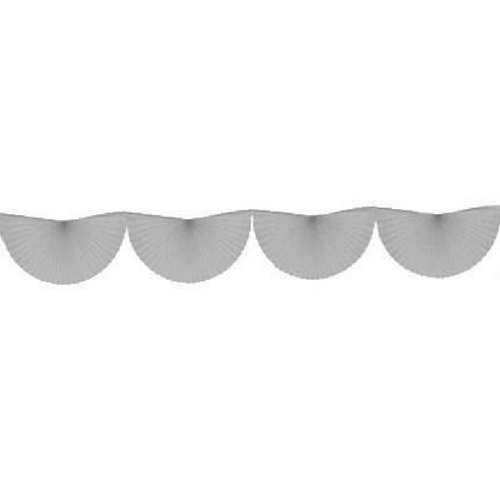 Large Tissue Bunting Garland - Grey