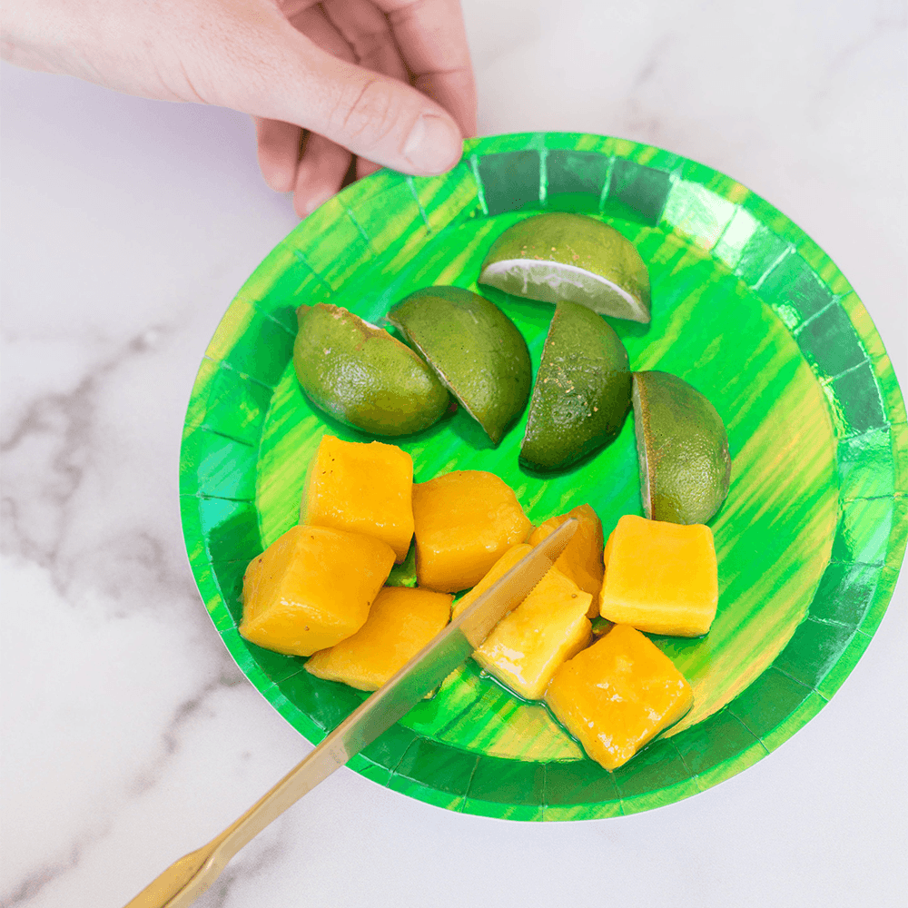 Posh Emerald City Round Dessert Plates from Jollity & Co