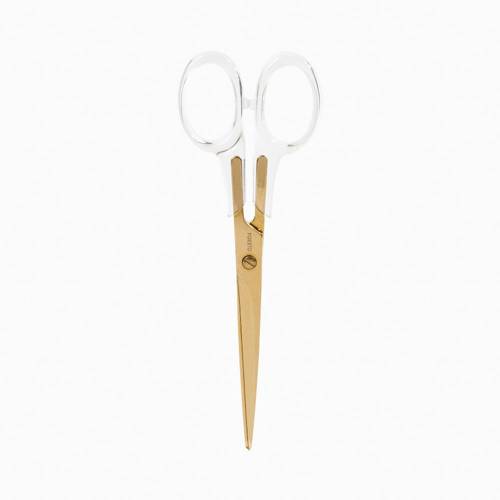 Acrylic Scissors in Gold, Shopsweetluluss