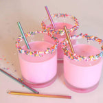 Reusable Stainless Steel Straws: Rainbow