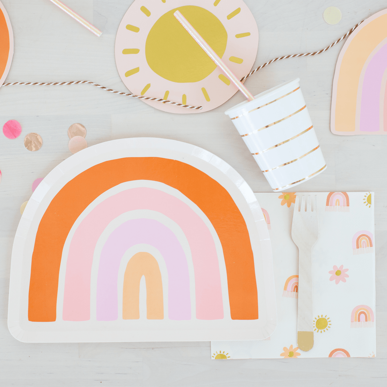 Boho Rainbow Large Napkins, Daydream Society