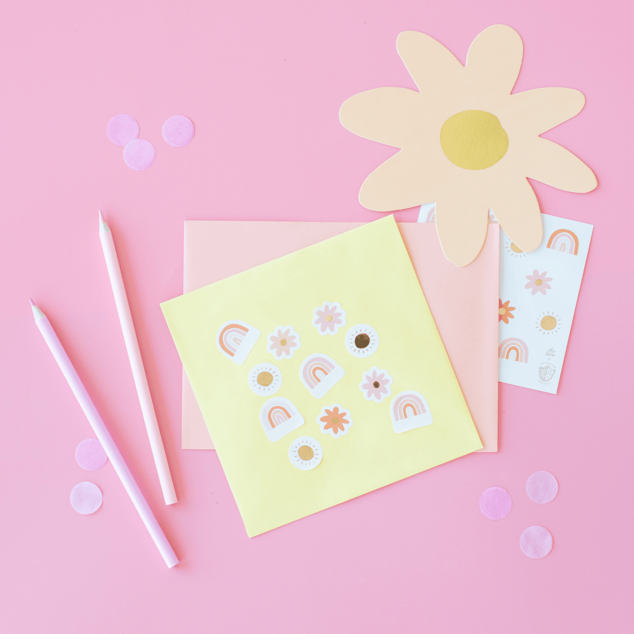 Boho Rainbow Sticker Set, Daydream Society