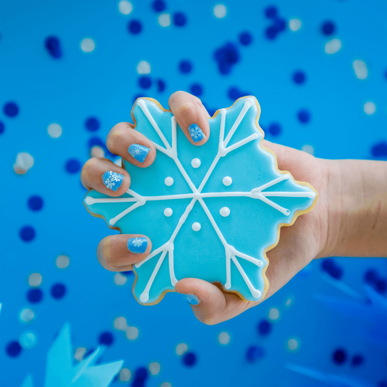 Frosted Nail Stickers Styled