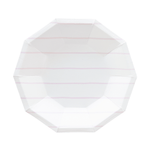 Lilac Frenchie Striped Large Plates, Daydream Society