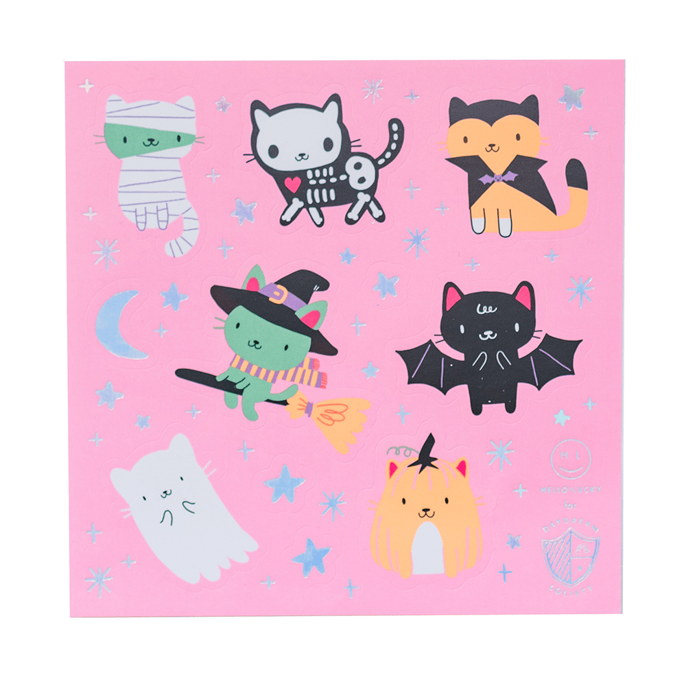 Meowloween Sticker Set, Shopsweetluluss