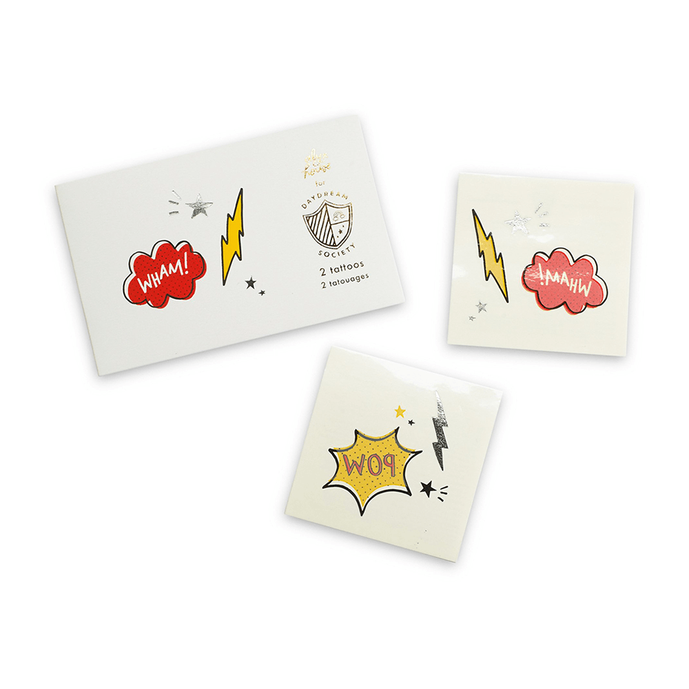 Superhero Temporary Tattoos by Daydream Society