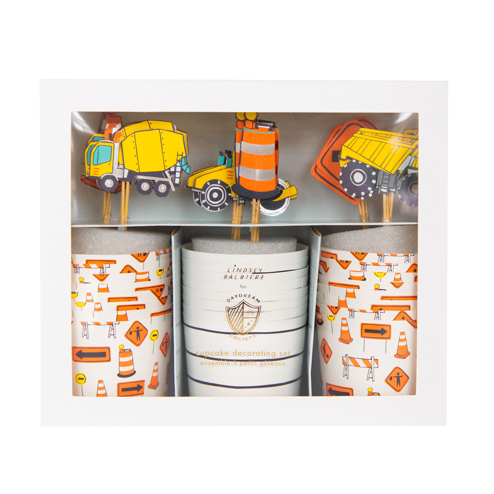 Under Construction Cupcake Decorating Set, Daydream Society