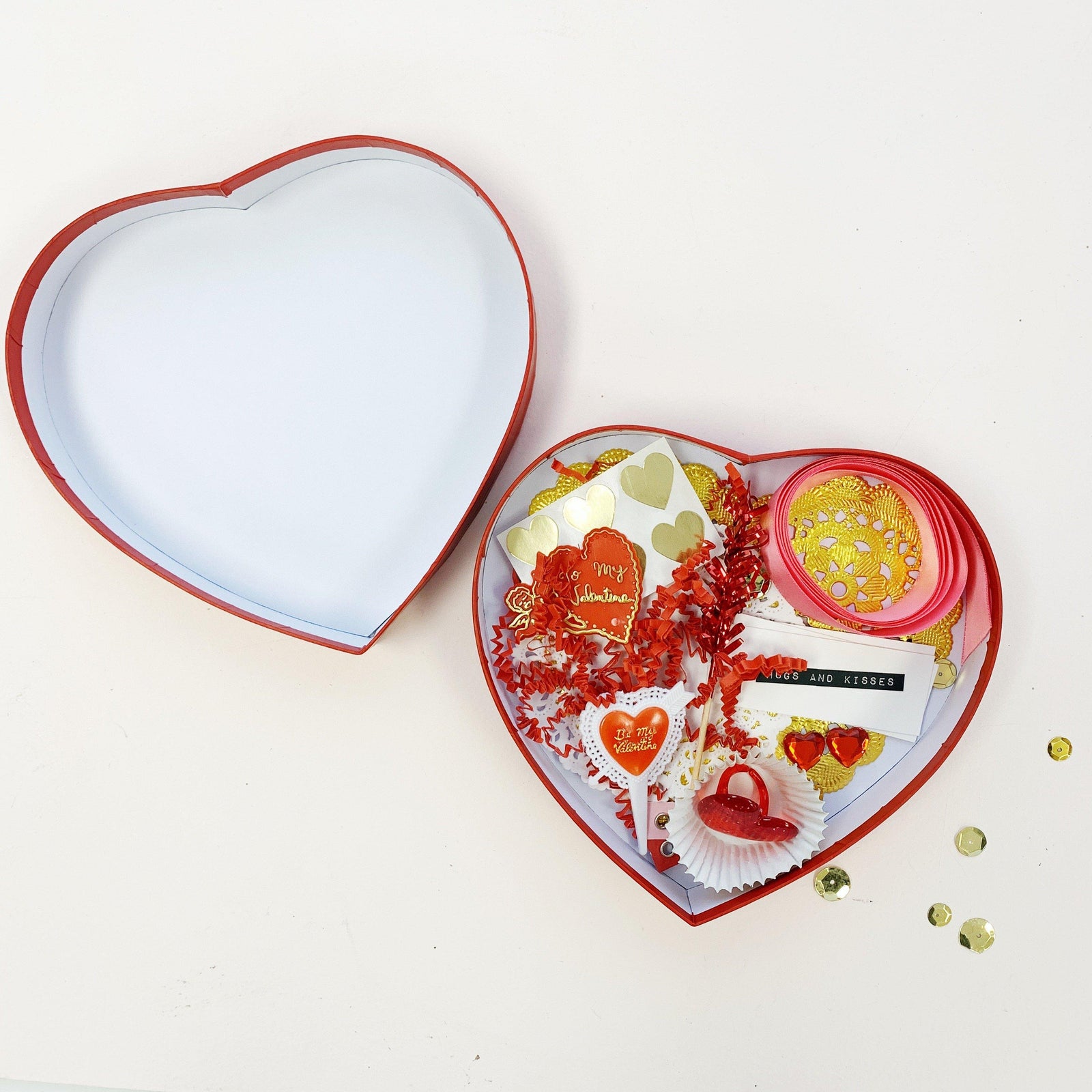 Happy Heart Gift Box Kit, Red