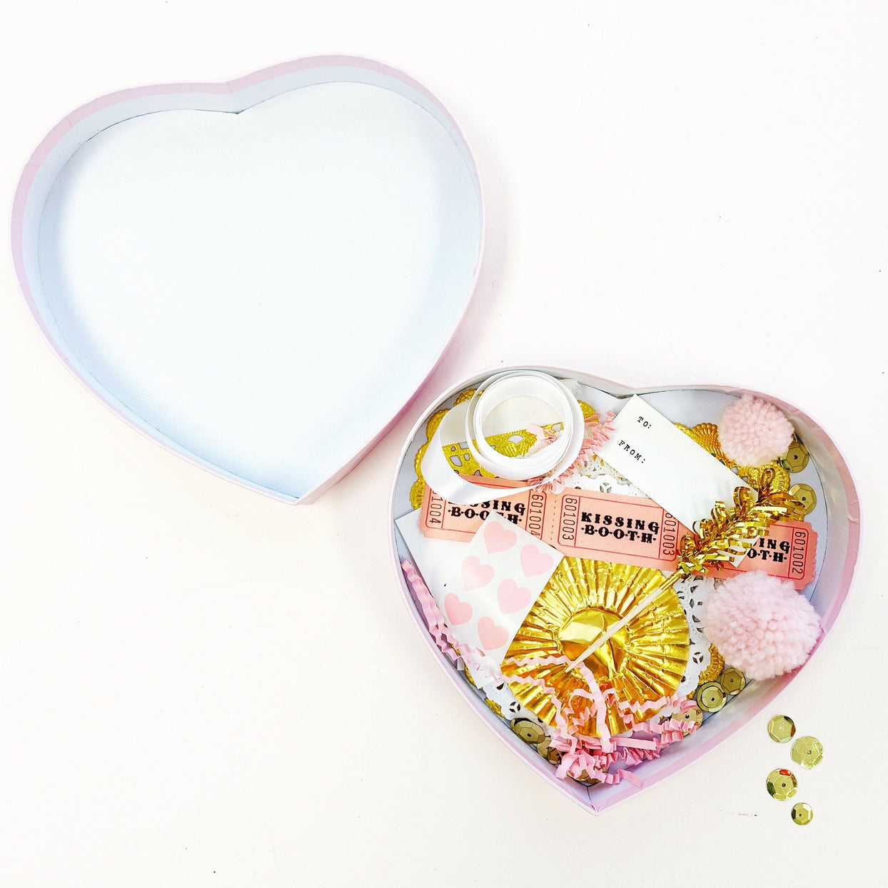 Happy Heart Gift Box Kit, Pink