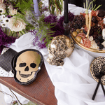 Gold Skull Dessert Plates